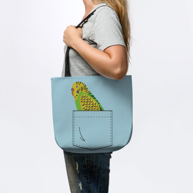 Budgie Parakeet Parrot In Your Front Pocket by Einstein Parrot