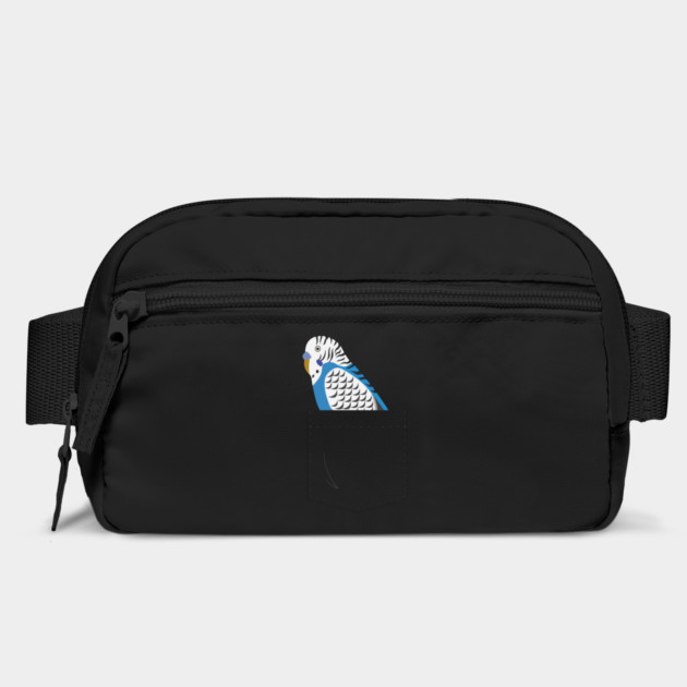Blue Budgie Parakeet Parrot In Your Front Pocket by Einstein Parrot