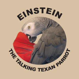 Logo of Einstein the Talking Texan Parrot T-Shirt