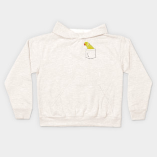 Indian Ringneck Parakeet Parrot In Your Front Pocket Kids Hoodie