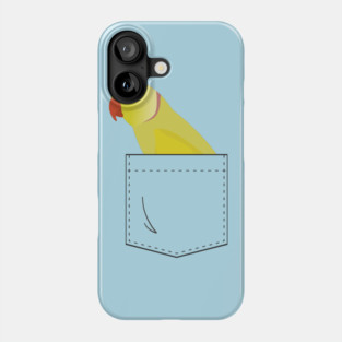 Indian Ringneck Parakeet Parrot In Your Front Pocket Phone Case