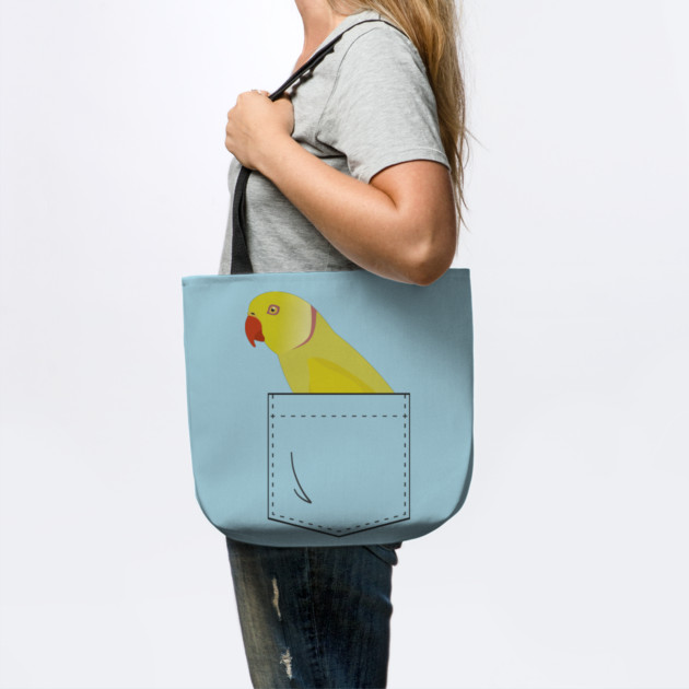 Indian Ringneck Parakeet Parrot In Your Front Pocket by Einstein Parrot