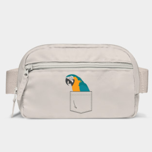 Blue and Gold Macaw Parrot In Your Front Pocket Bag