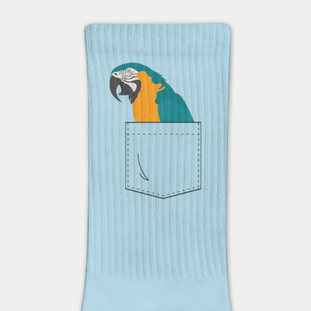 Blue and Gold Macaw Parrot In Your Front Pocket by Einstein Parrot