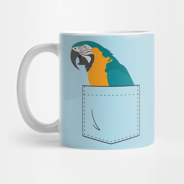 Blue and Gold Macaw Parrot In Your Front Pocket by Einstein Parrot