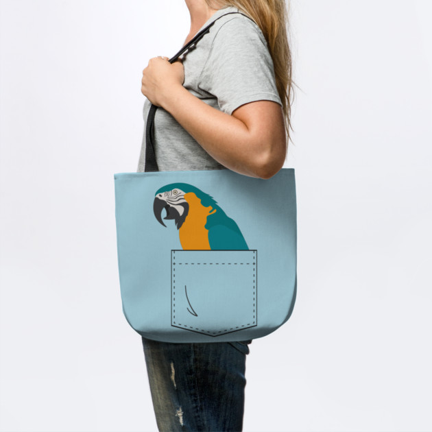 Blue and Gold Macaw Parrot In Your Front Pocket by Einstein Parrot