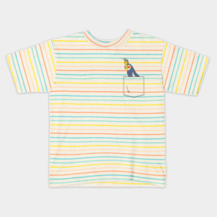 Cockatiel Parakeet Parrot In Your Front Pocket Kids T-Shirt