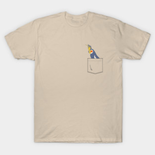 Cockatiel Parakeet Parrot In Your Front Pocket T-Shirt