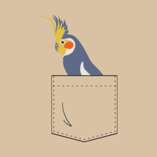 Cockatiel Parakeet Parrot In Your Front Pocket T-Shirt