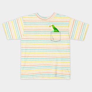 Quaker Parrot Monk Parakeet In Your Front Pocket Kids T-Shirt