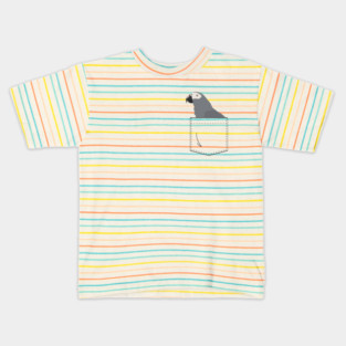 Timneh African Grey Parrot In Your Front Pocket Kids T-Shirt