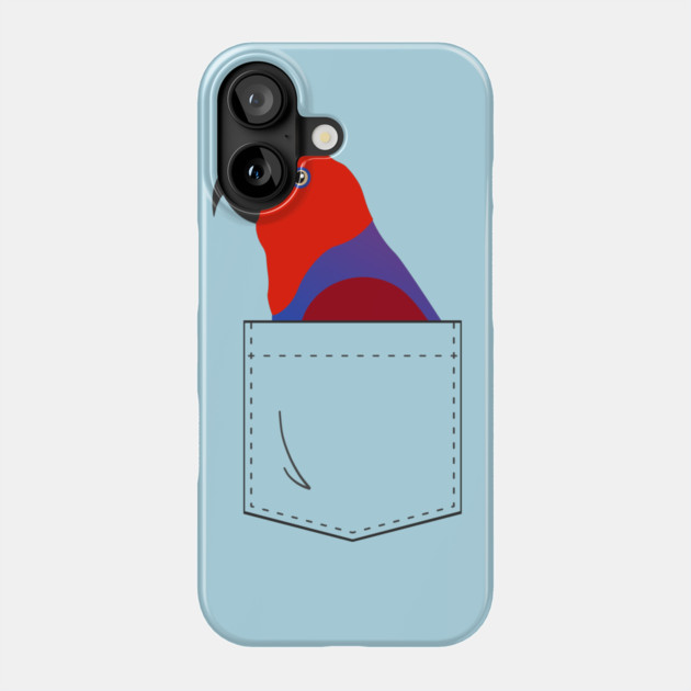 Eclectus Parrot Female In Your Front Pocket Phone Case by Einstein Parrot