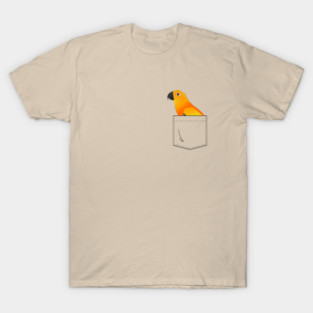 Sun Conure Parrot In Your Front Pocket T-Shirt