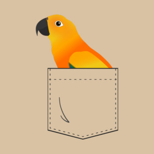 Sun Conure Parrot In Your Front Pocket T-Shirt