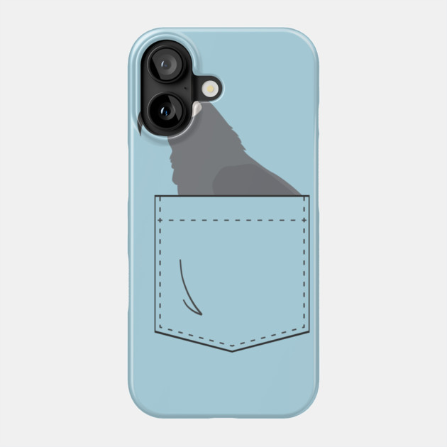 African Grey Parrot In Your Front Pocket Phone Case by Einstein Parrot