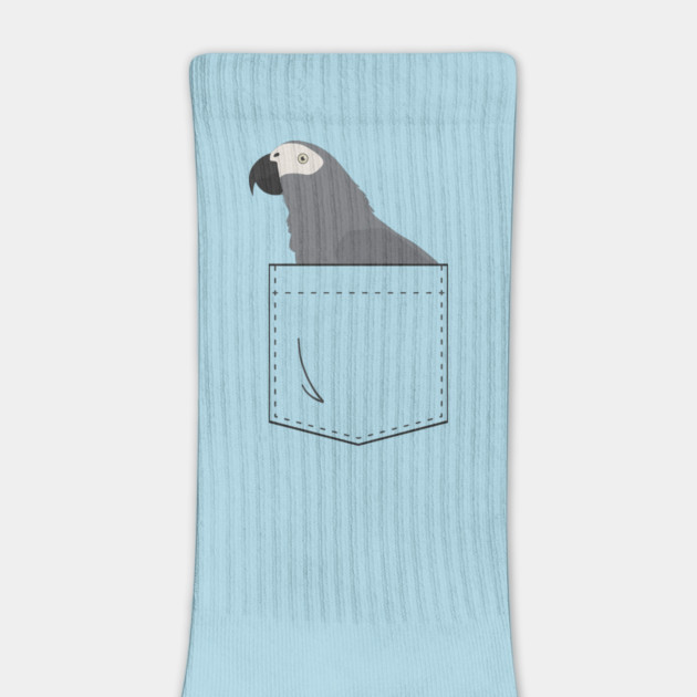 African Grey Parrot In Your Front Pocket by Einstein Parrot