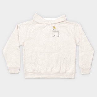 Cockatoo Parrot In Your Front Pocket Kids Hoodie