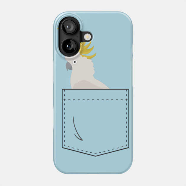 Cockatoo Parrot In Your Front Pocket Phone Case by Einstein Parrot