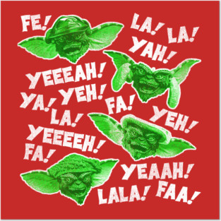 Gremlins Christmas Caroling Posters and Art