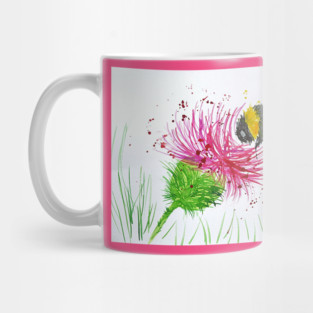 Bumble bee and Thistle Mug
