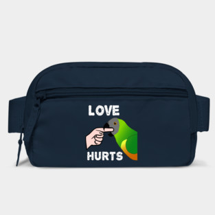 Love Hurts Senegal Parrot Biting Bag