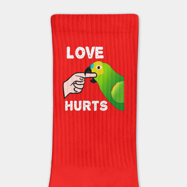 Love Hurts Blue Front Amazon Parrot Biting  (Ver.1) by Einstein Parrot