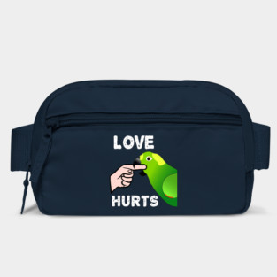 Love Hurts Yellow Naped Amazon Parrot Biting Bag