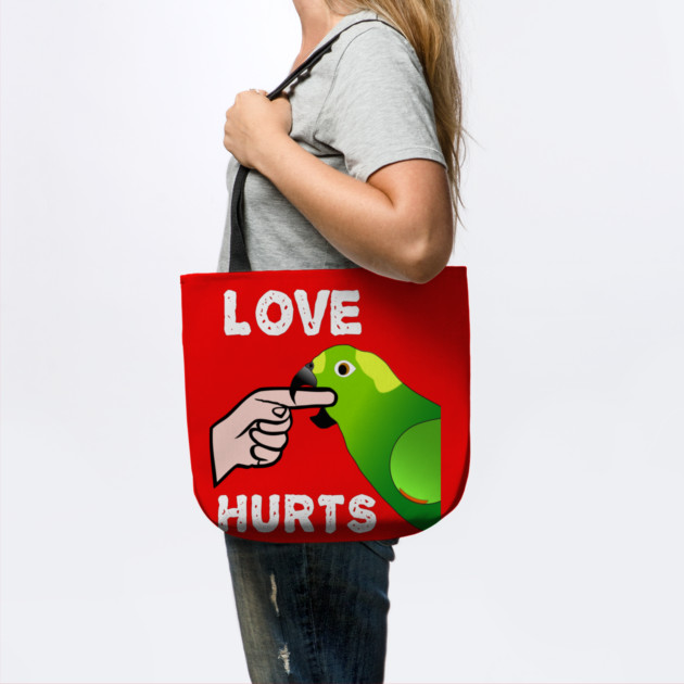 Love Hurts Yellow Naped Amazon Parrot Biting by Einstein Parrot