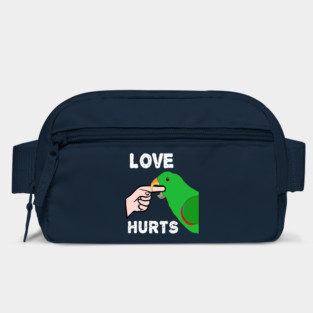 Love Hurts Eclectus Male Parrot Biting Bag