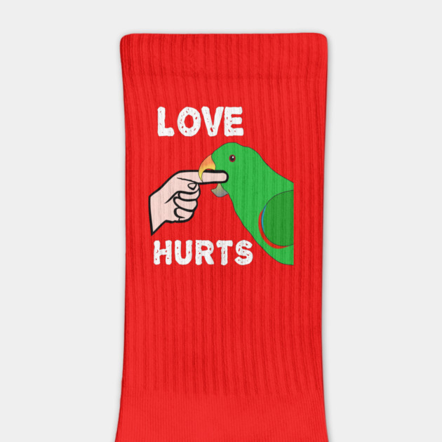 Love Hurts Eclectus Male Parrot Biting by Einstein Parrot
