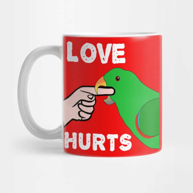 Love Hurts Eclectus Male Parrot Biting by Einstein Parrot