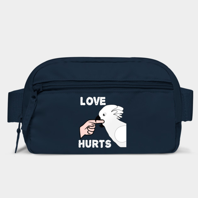 Love Hurts Umbrella Cockatoo Parrot Biting by Einstein Parrot