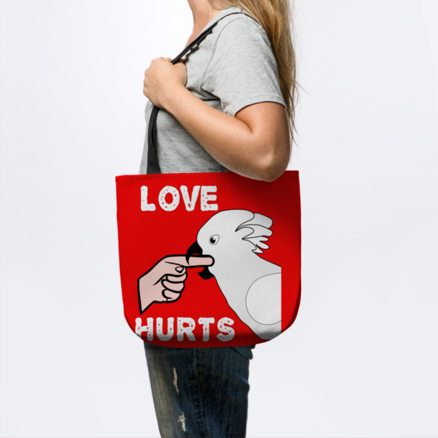 Love Hurts Umbrella Cockatoo Parrot Biting by Einstein Parrot