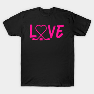 Love Hockey Girls Apparel For Ice Hockey Girl Women Kids T-Shirt