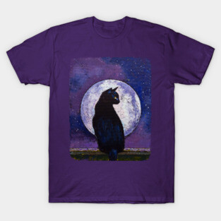 Black Cat Moonlight T-Shirt