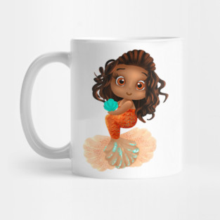 Mermaid, Black Girl Mermaid, African American Mermaid Mug