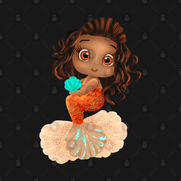 Mermaid, Black Girl Mermaid, African American Mermaid by UrbanLifeApparel