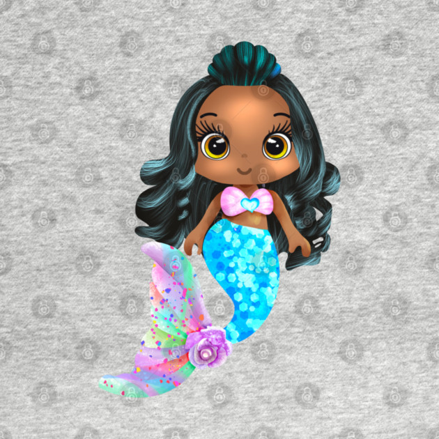Black Mermaid, Black Girl Mermaid, African American Mermaid by UrbanLifeApparel