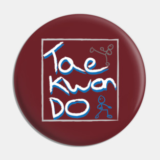 Taekwondo Box Logo Pin