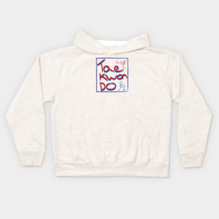Taekwondo Box Logo Kids Hoodie