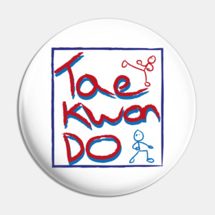 Taekwondo Box Logo Pin