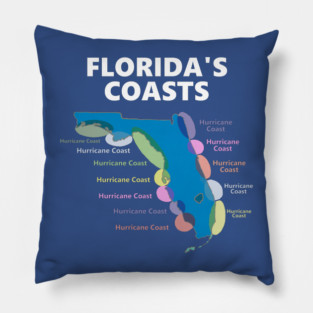 Florida's Coasts Pillow