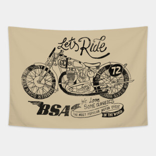 LET'S RIDE BSA Tapestry