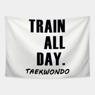 Train All Day Tapestry