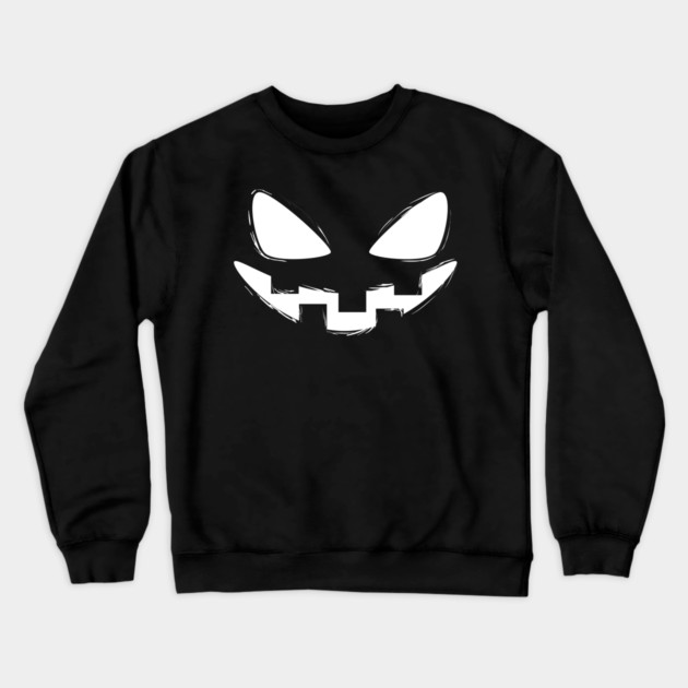 Jack O Lantern Pumpkin Crewneck Sweatshirt by Litehouse Tees