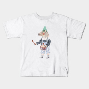 Zebra Clown Kids T-Shirt