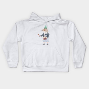 Zebra Clown Kids Hoodie