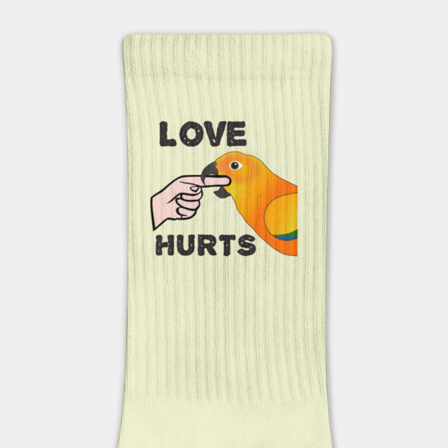 Love Hurts Sun Conure Parrot Biting by Einstein Parrot