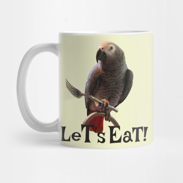 African Grey Parrot Let's Eat by Einstein Parrot