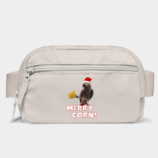 African Grey Parrot Holiday Christmas Santa Bag